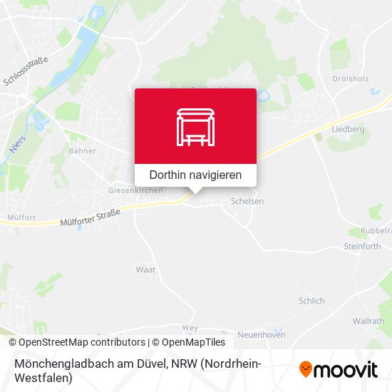 Mönchengladbach am Düvel Karte