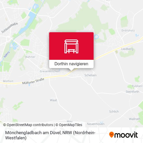 Mönchengladbach am Düvel Karte