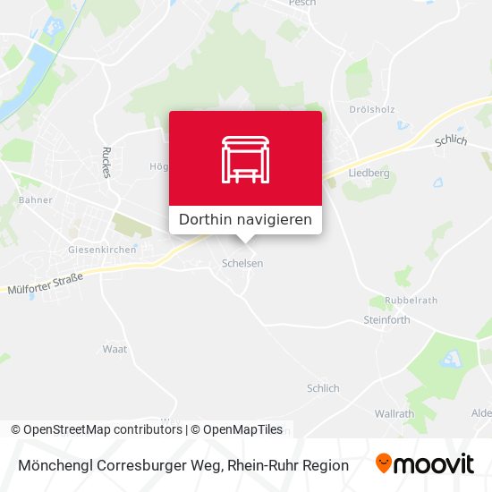 Mönchengl Corresburger Weg Karte