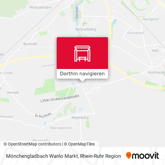 Mönchengladbach Wanlo Markt Karte
