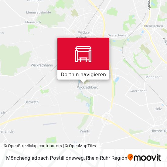 Mönchengladbach Postillionsweg Karte