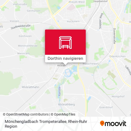Mönchengladbach Trompeterallee Karte