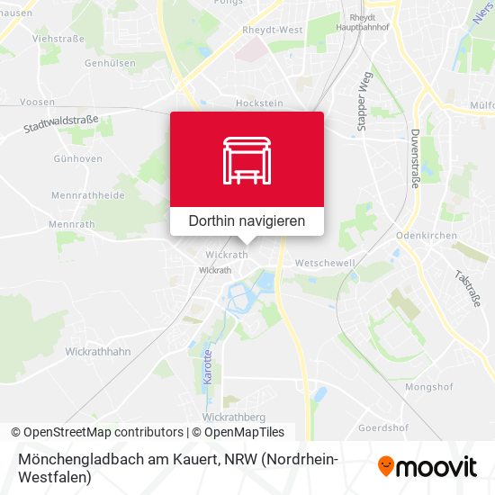 Mönchengladbach am Kauert Karte