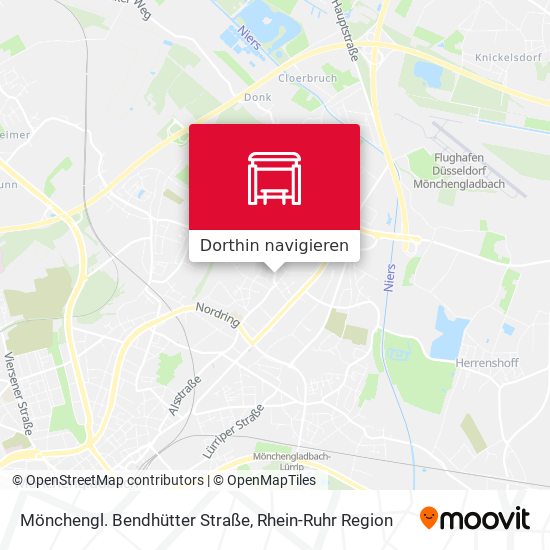 Mönchengl. Bendhütter Straße Karte