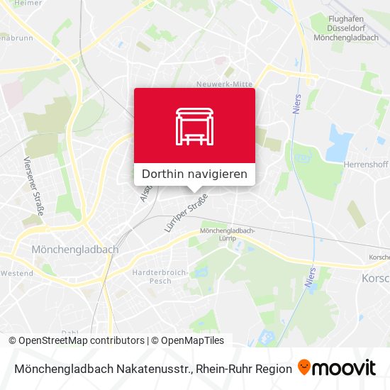 Mönchengladbach Nakatenusstr. Karte