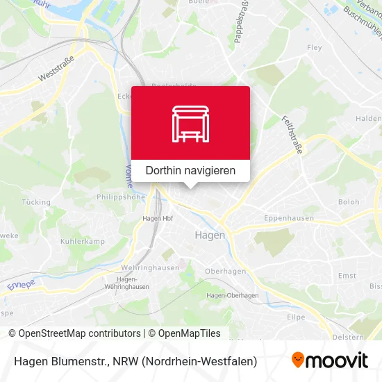 Hagen Blumenstr. Karte