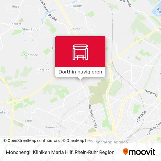 Mönchengl. Kliniken Maria Hilf Karte