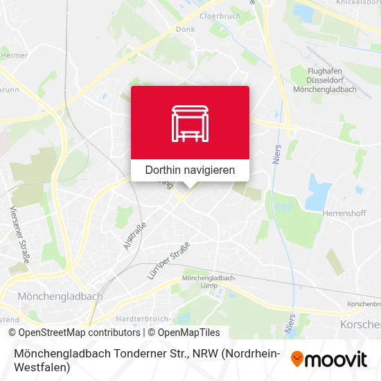 Mönchengladbach Tonderner Str. Karte