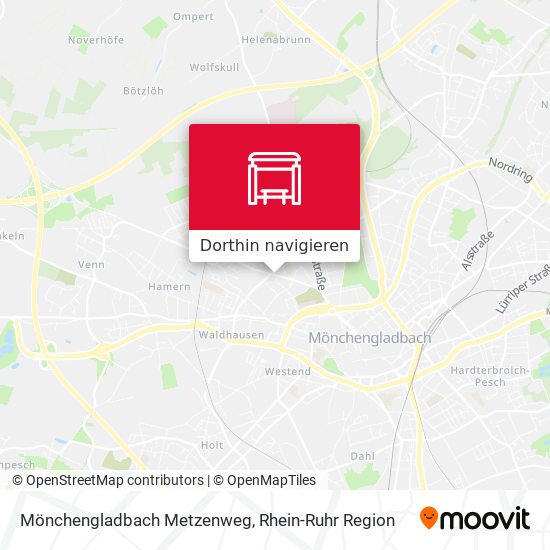 Mönchengladbach Metzenweg Karte