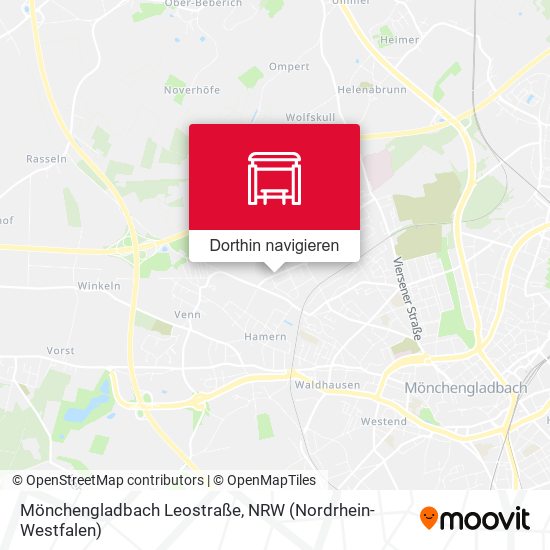 Mönchengladbach Leostraße Karte