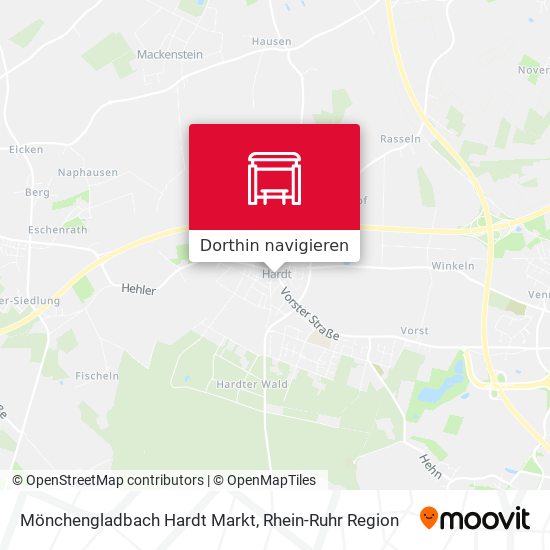 Mönchengladbach Hardt Markt Karte