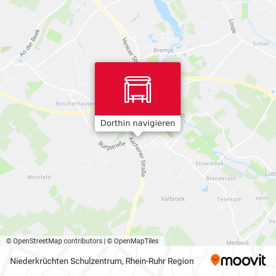 Niederkrüchten Schulzentrum Karte