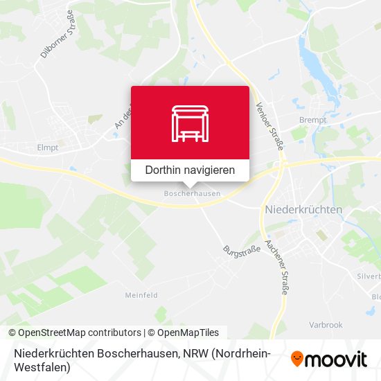 Niederkrüchten Boscherhausen Karte