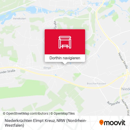 Niederkrüchten Elmpt Kreuz Karte