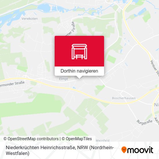 Niederkrüchten Heinrichsstraße Karte