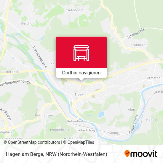 Hagen am Berge Karte