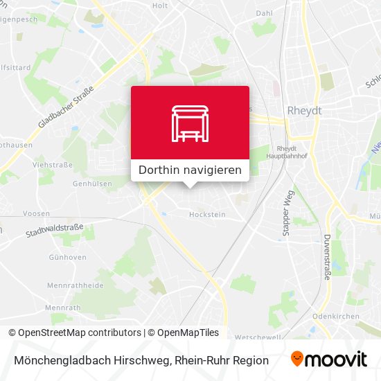 Mönchengladbach Hirschweg Karte