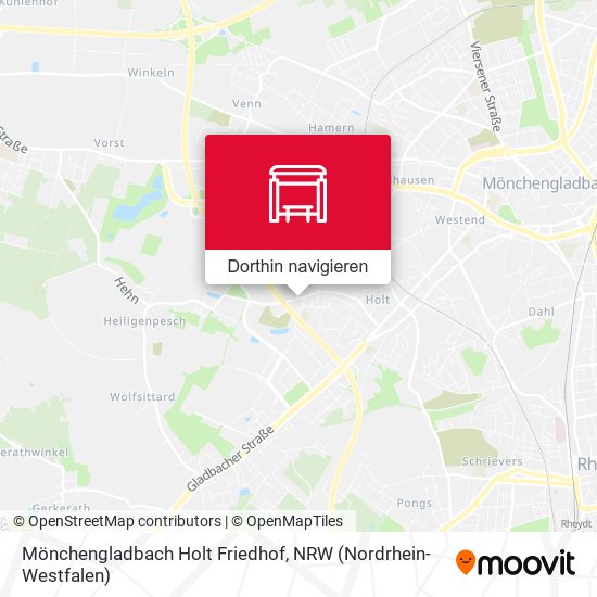 Mönchengladbach Holt Friedhof Karte