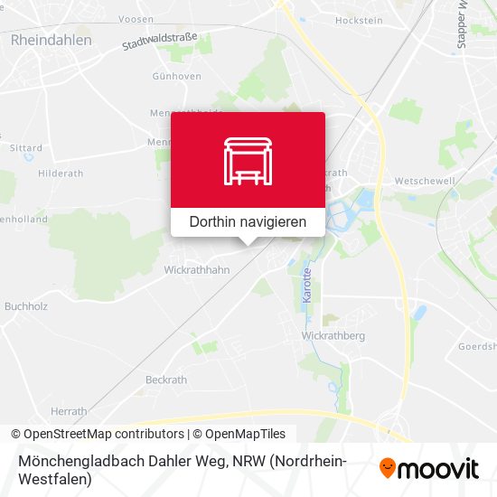 Mönchengladbach Dahler Weg Karte