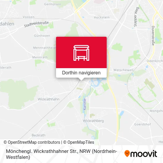 Mönchengl. Wickrathhahner Str. Karte