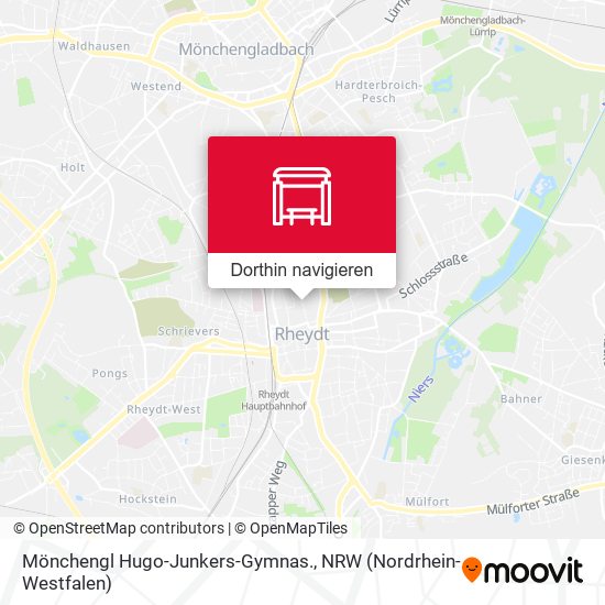 Mönchengl Hugo-Junkers-Gymnas. Karte