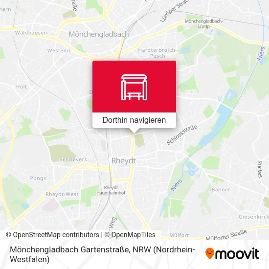 Mönchengladbach Gartenstraße Karte