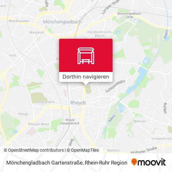 Mönchengladbach Gartenstraße Karte