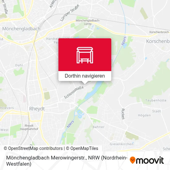 Mönchengladbach Merowingerstr. Karte