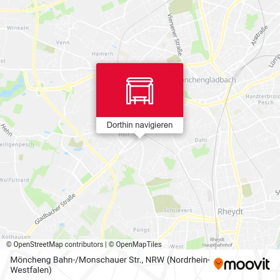 Möncheng Bahn-/Monschauer Str. Karte