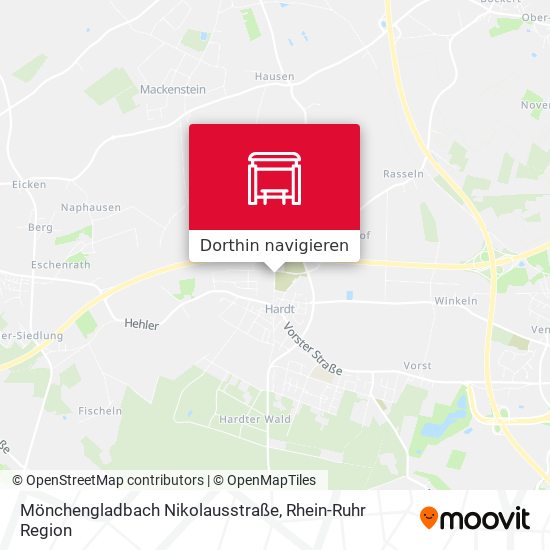 Mönchengladbach Nikolausstraße Karte
