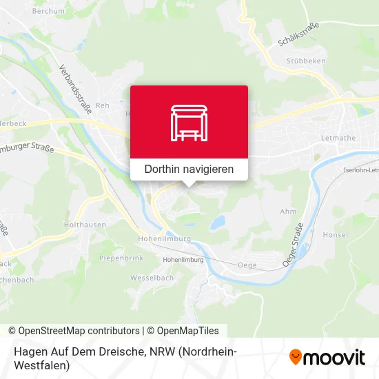 Hagen Auf Dem Dreische Karte