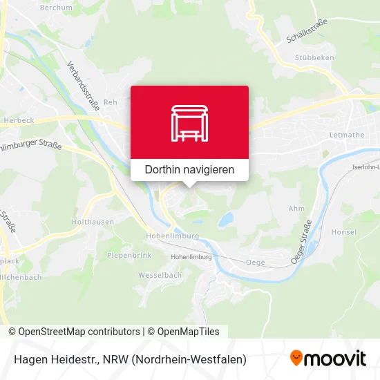 Hagen Heidestr. Karte