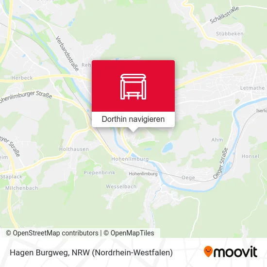 Hagen Burgweg Karte