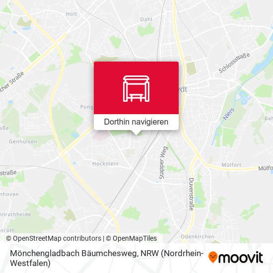 Mönchengladbach Bäumchesweg Karte