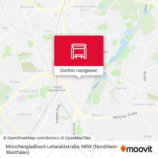 Mönchengladbach Lehwaldstraße Karte