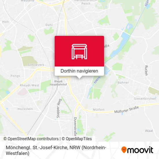 Mönchengl. St.-Josef-Kirche Karte