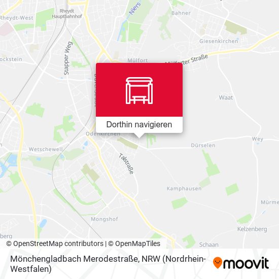 Mönchengladbach Merodestraße Karte