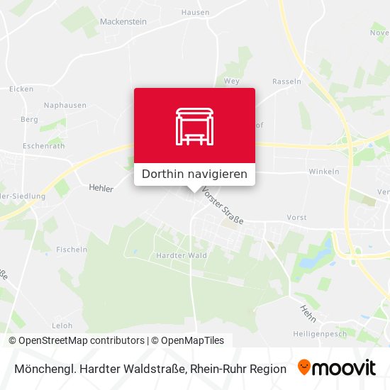 Mönchengl. Hardter Waldstraße Karte