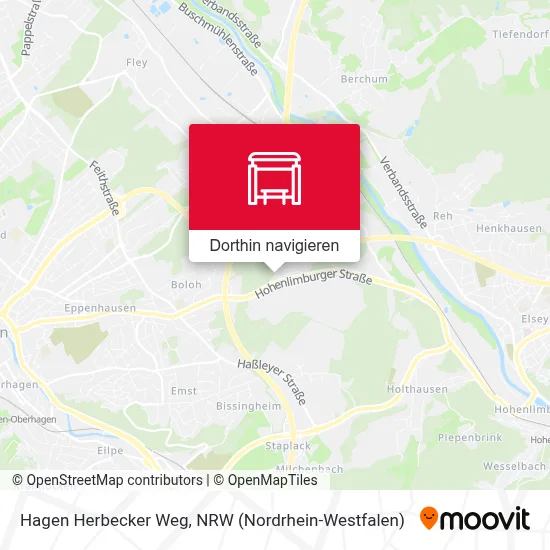 Hagen Herbecker Weg Karte