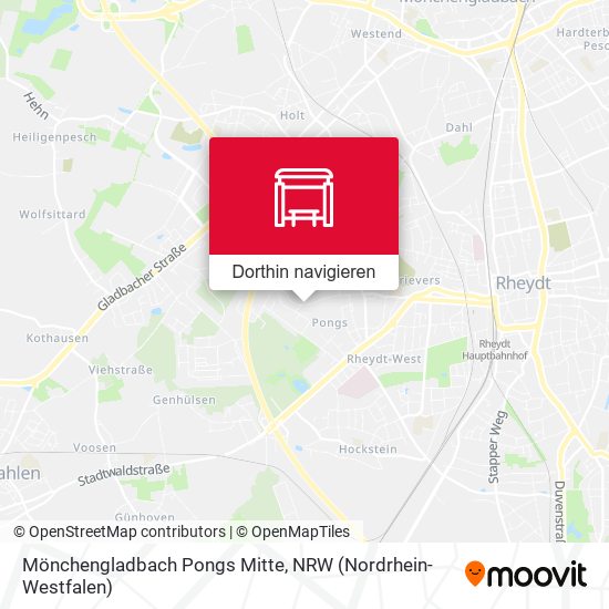 Mönchengladbach Pongs Mitte Karte