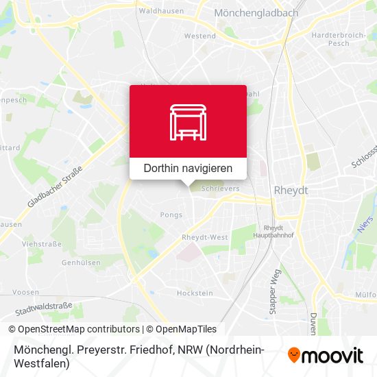 Mönchengl. Preyerstr. Friedhof Karte