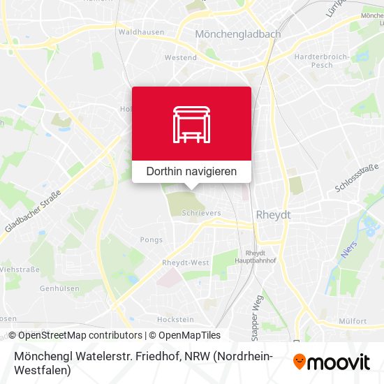 Mönchengl Watelerstr. Friedhof Karte