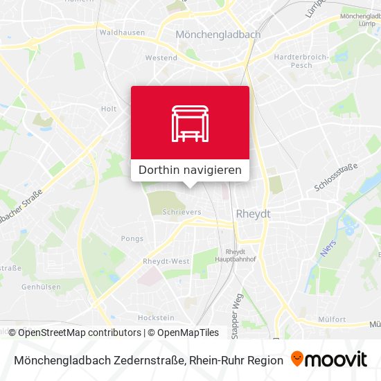 Mönchengladbach Zedernstraße Karte