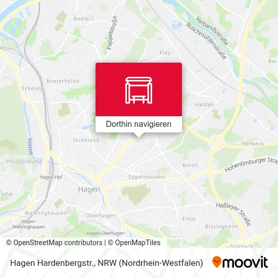 Hagen Hardenbergstr. Karte