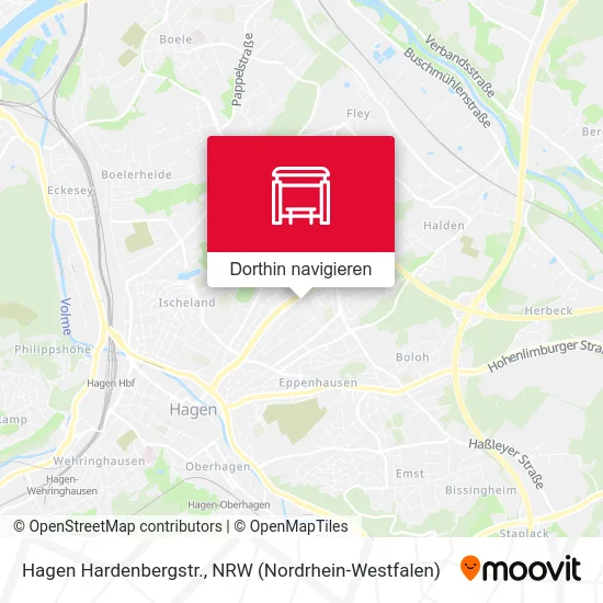 Hagen Hardenbergstr. Karte