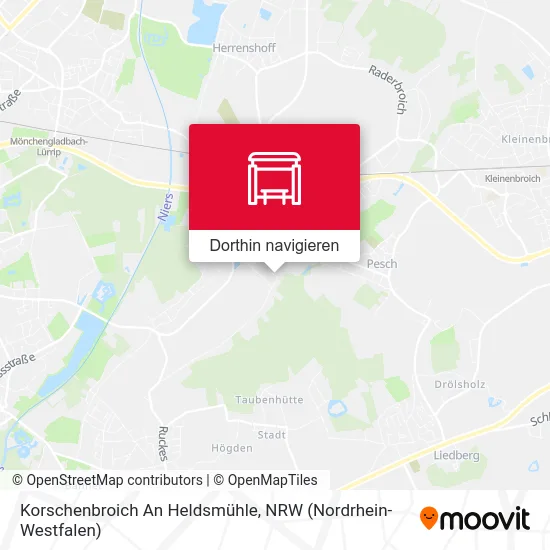 Korschenbroich An Heldsmühle Karte