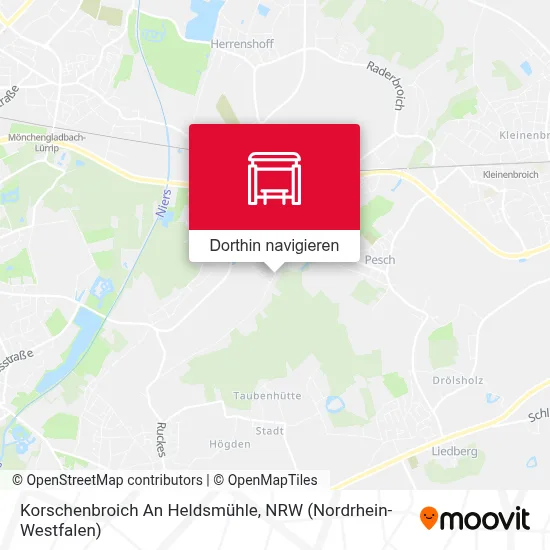 Korschenbroich An Heldsmühle Karte