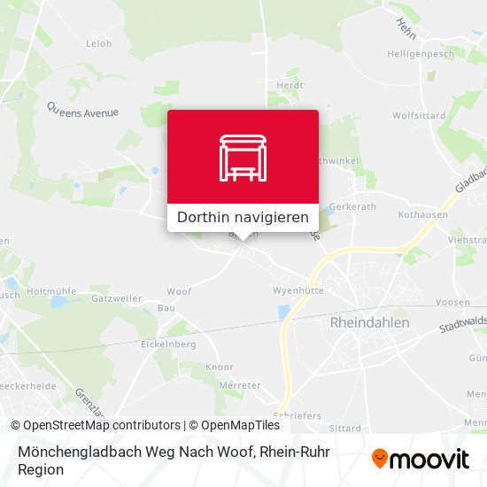 Mönchengladbach Weg Nach Woof Karte