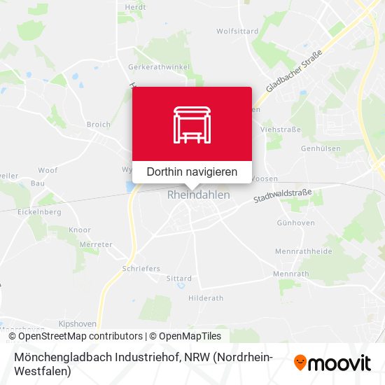Mönchengladbach Industriehof Karte