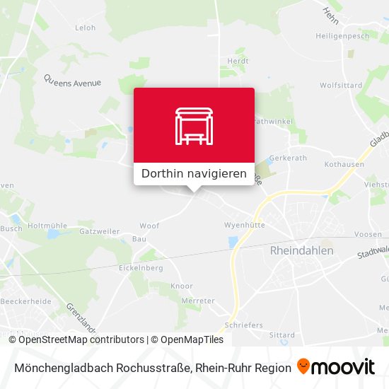 Mönchengladbach Rochusstraße Karte